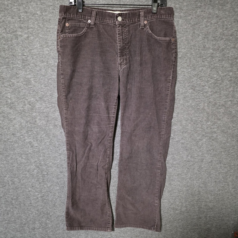 Gap Womens Boot Cut Stretch Corduroy Wide-Leg Pants Size 12 Chocolate, Brown
